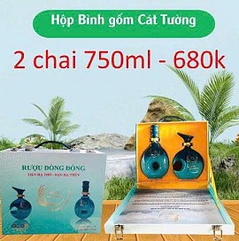 Bình gốm Cát Tường - Rượu đòng đòng